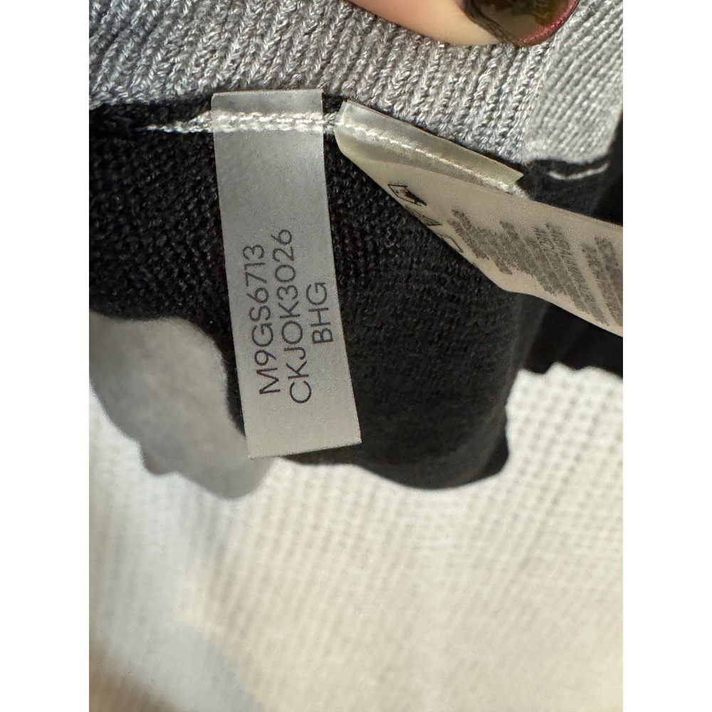 Calvin Klein Colorblock Poncho Sweater Oversized Women's - Picture 5 of 5